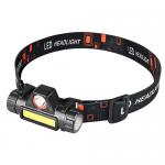 Erős fényű 3W COB led univerzális fejlámpa, akkumlátoros