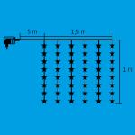 LED-es csillag fényfüggöny
