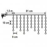 LED-es jégcsap fényfüggöny