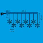 LED-es hókristály fényfüggöny