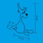 Éneklő rénszarvas, 38 cm