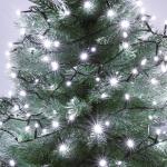 LED-es beltéri fényfüzér, hidegfehér, 200 LED