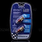 1 pár 12V-os Canbus T10 57db led Nappali menetfénnyel vetekedő fényerő, fehér színnel. 3W 250Lumen