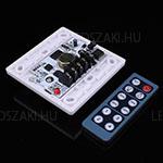 2in1 Potméteres és infra távirányítós egyszínű  fényerő szabályzó, 12-24V, 8A, 1év gar.