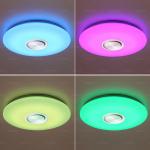 51cm-es RGB Színes távirányítós LED lámpa beépített bluetooth hangszóróval 3 féle fehér színhőmérséklettel.