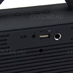 CH-M86 Led fényefektes hangszóró-kihangosító-rádió Bluetooth kapcsolat, beépített akku, USB töltés, SD kártya, jack dugó