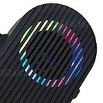 CH-M86 Led fényefektes hangszóró-kihangosító-rádió Bluetooth kapcsolat, beépített akku, USB töltés, SD kártya, jack dugó