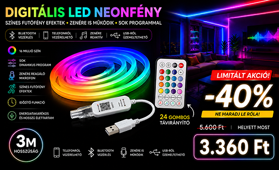 LED NEON FUTÓFÉNY