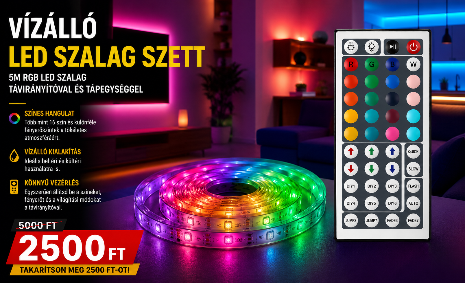 RGB LEWD szalag szett