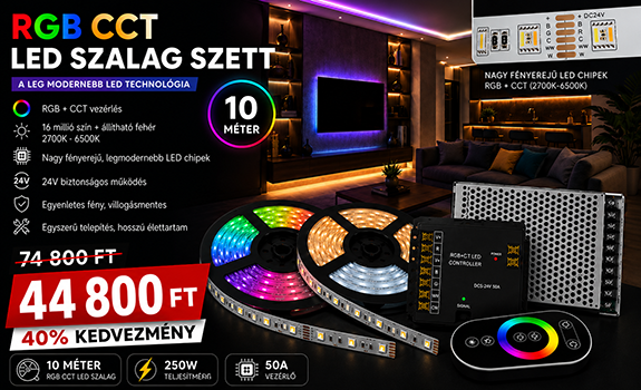 LED SZALAG SZETTT RGB CCT 
